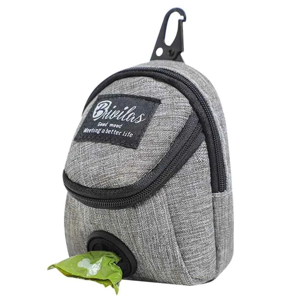 Dog Treat Training Pouch with Built-In Poop Bag Dispenser