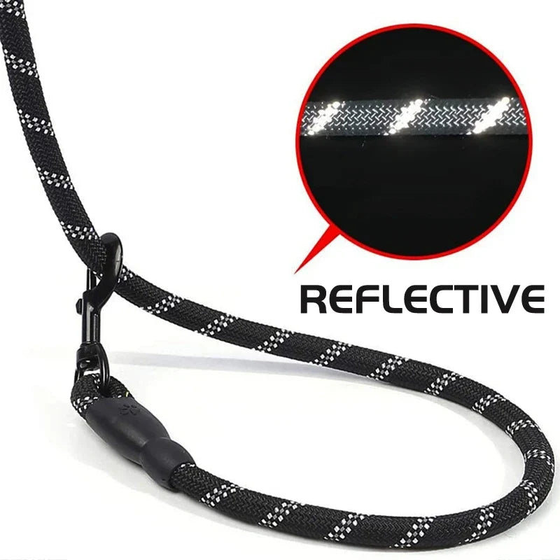 Reflective Dog Leash With Padded Handle Double Heavy Duty