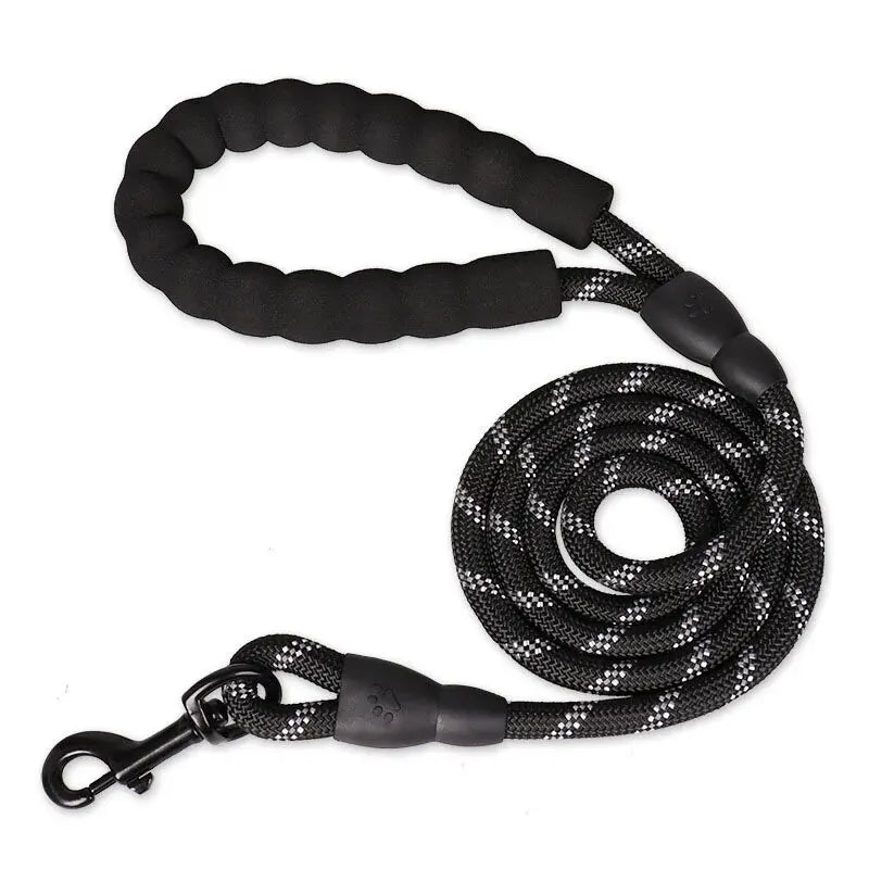 Reflective Dog Leash With Padded Handle Double Heavy Duty