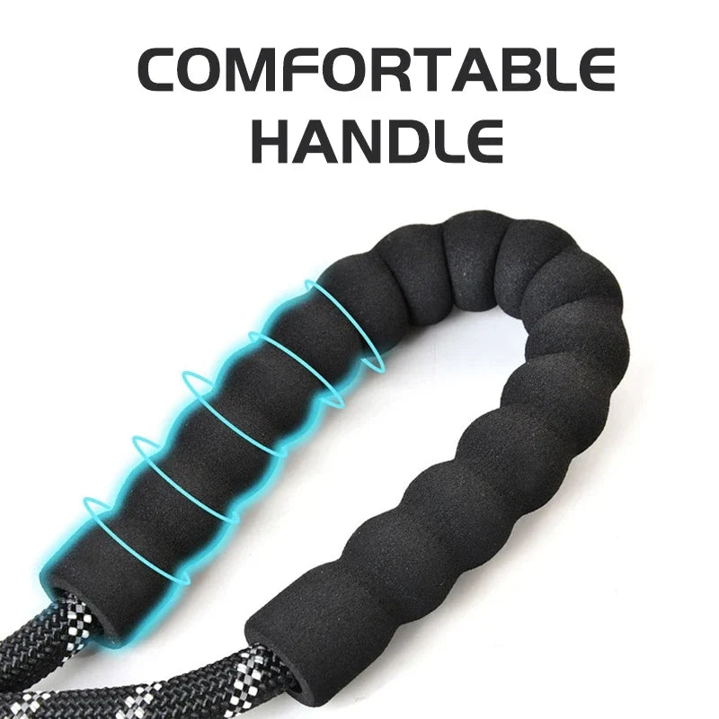 Reflective Dog Leash With Padded Handle Double Heavy Duty