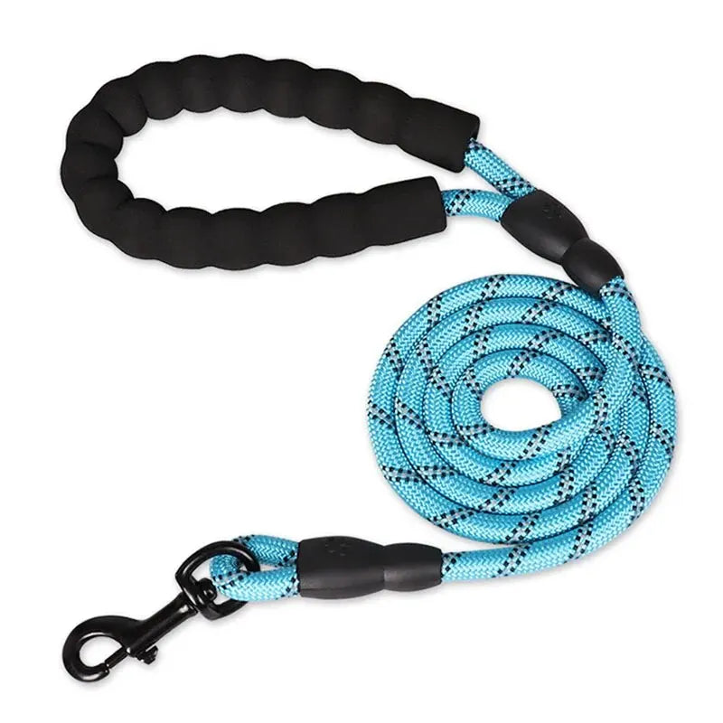 Reflective Dog Leash With Padded Handle Double Heavy Duty