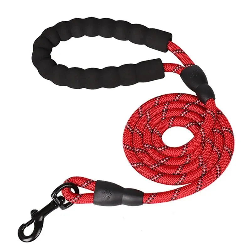 Reflective Dog Leash With Padded Handle Double Heavy Duty