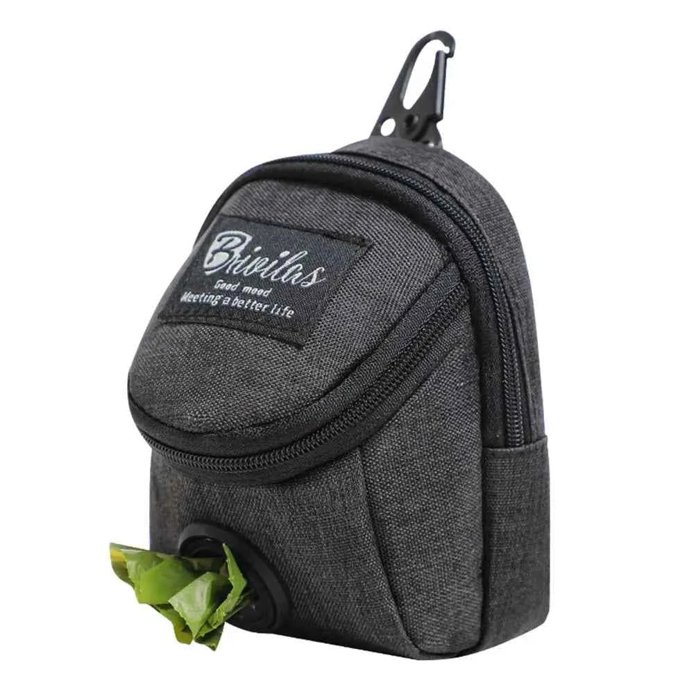 Dog Treat Training Pouch with Built-In Poop Bag Dispenser