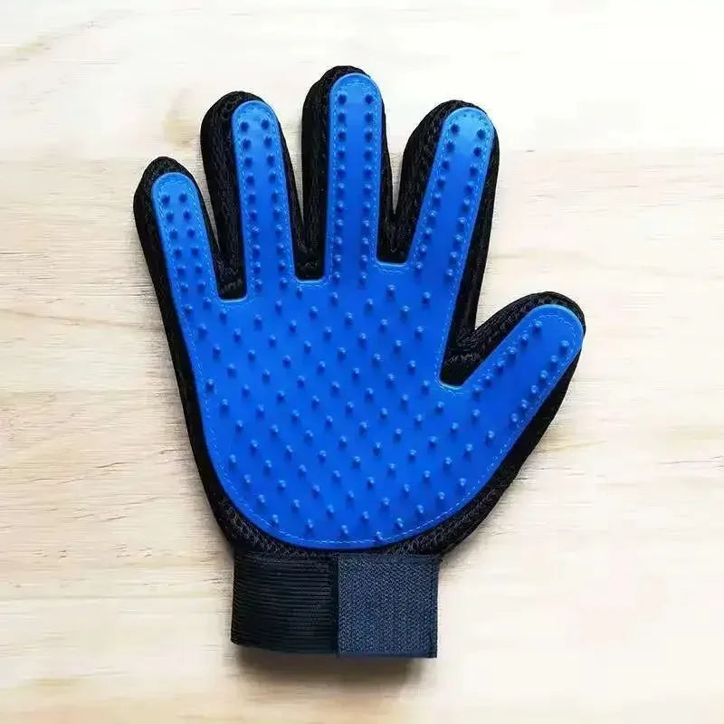 2-in-1 Pet Grooming Gloves – Bathing & Loose-Fur Removal