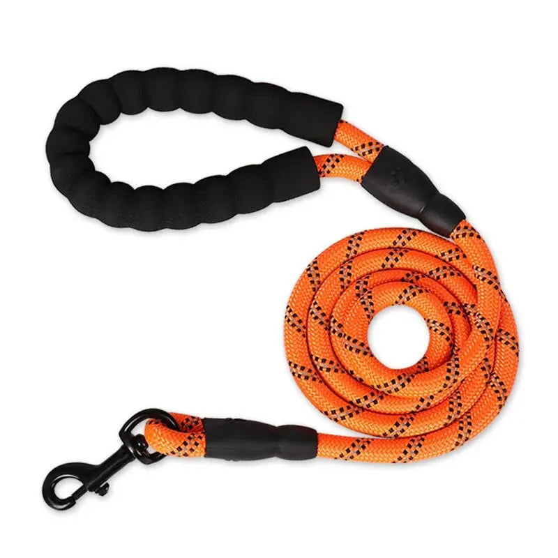 Reflective Dog Leash With Padded Handle Double Heavy Duty