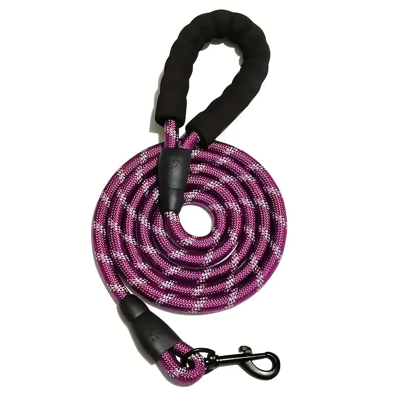Reflective Dog Leash With Padded Handle Double Heavy Duty