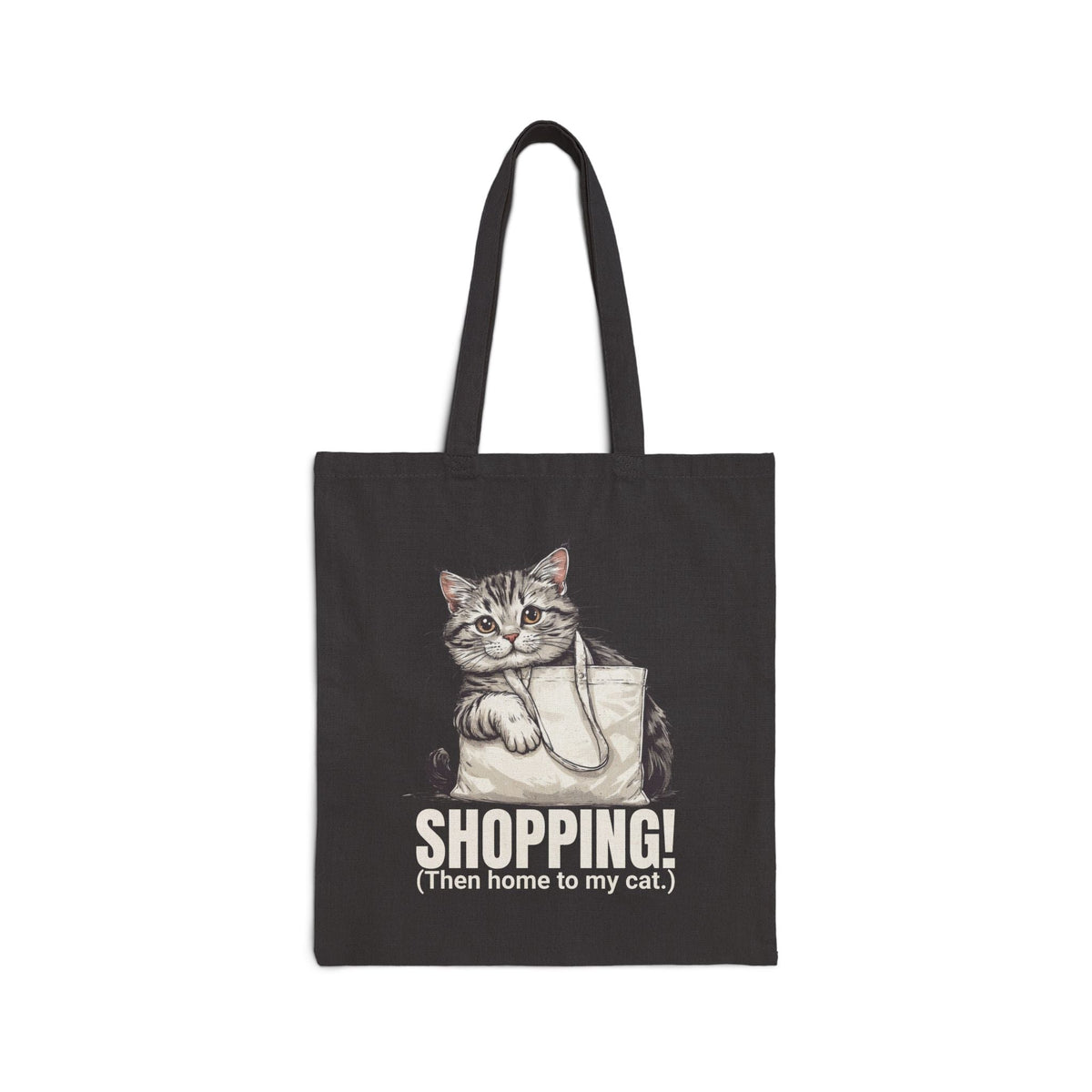 Funny Cat Shopping Tote Bag