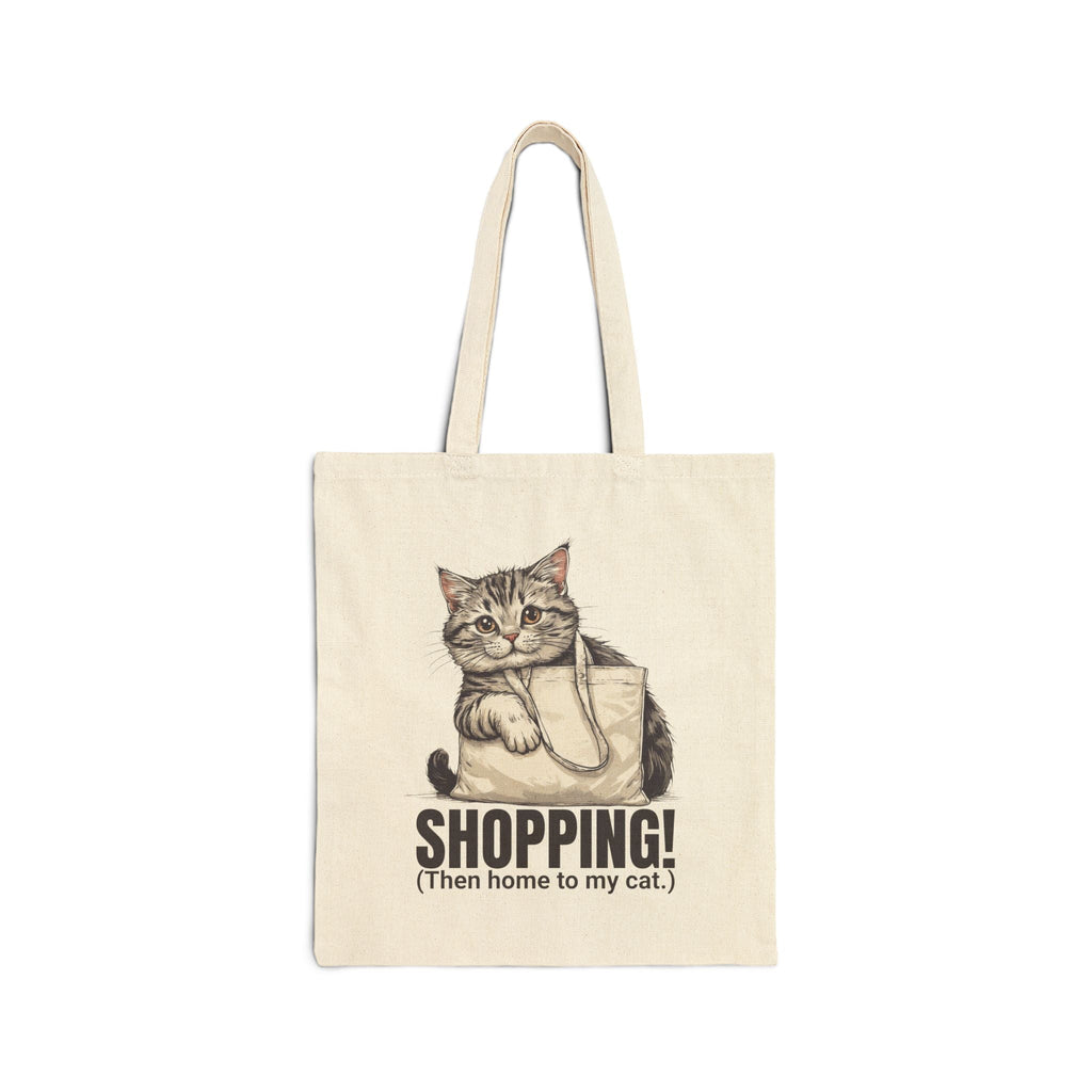 Funny Cat Shopping Tote Bag