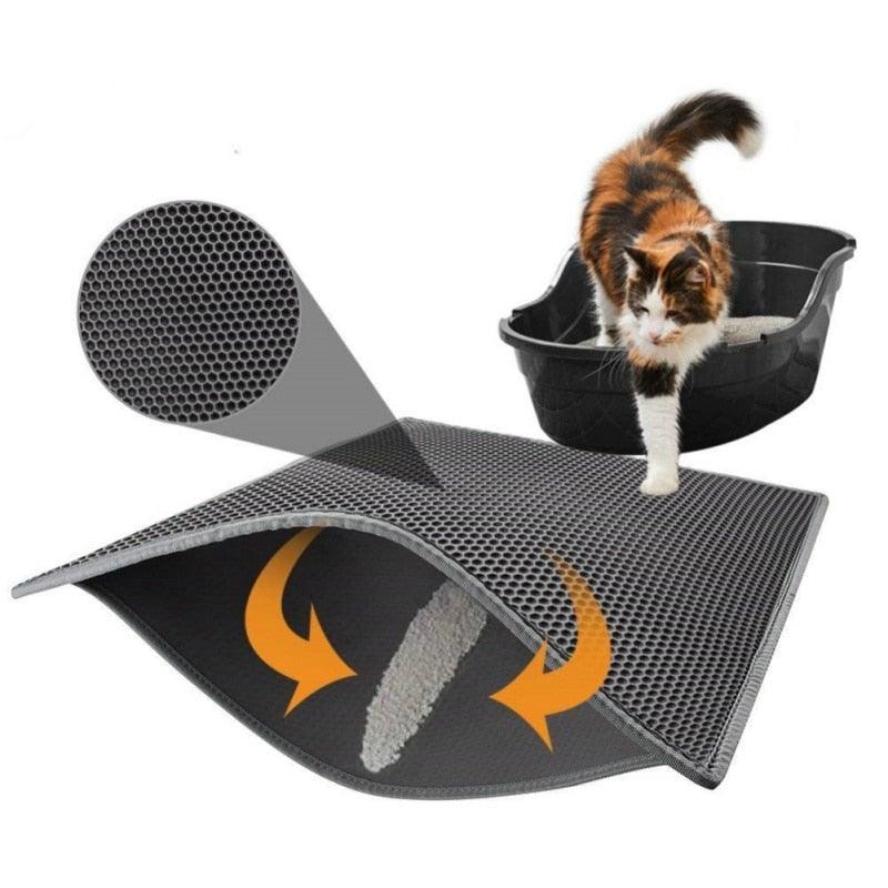 Waterproof Double-Layer Cat Litter Trapping Mat