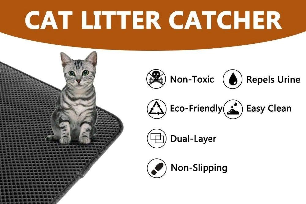 Waterproof Double-Layer Cat Litter Trapping Mat